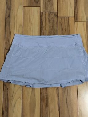 EUC! Lululemon Pace Rival Skirt In Light Blue Size 12